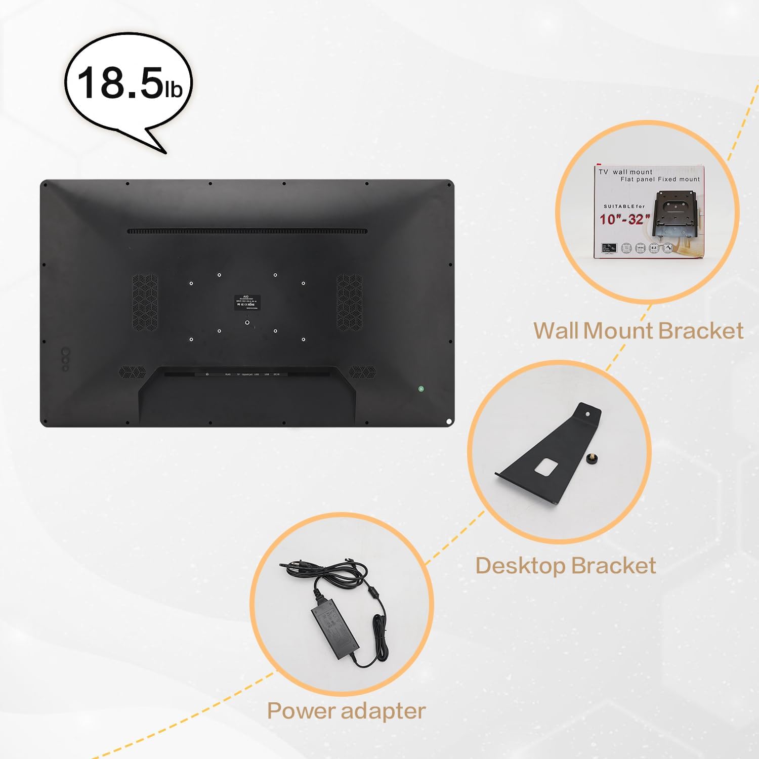 32 inch Digital Calendar & Chore Chart, Touchscreen Interactive Monitor for Family Schedules, Built in Speakers and Camera, Electronic Calendar Include Wall Mount & Desk Stand