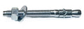 MIGHTY FASTENERS Zinc-Plated Steel Wedge Anchors, 5/8' X 12' - Heavy-Duty Mounting Bolts for Concrete - 25 Pack