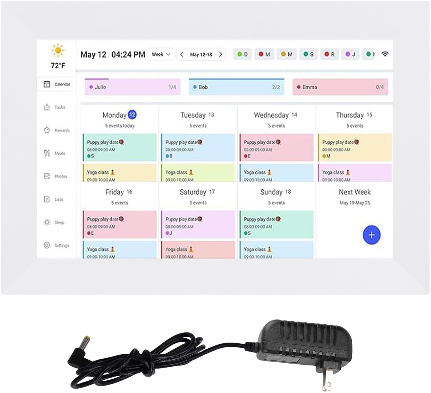 GOWENIC 10.1 Inch Smart WiFi Digital Calendar, Touchscreen Interactive Digital Planner Display, Family Schedules & Meal Planner for Seamless Scheduling (US)