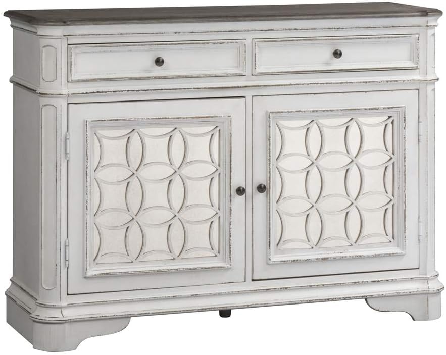 Liberty Furniture Industries Magnolia Manor Buffet, W56 x D18 x H40, White