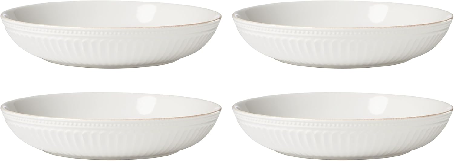 Lenox 897388 French Perle Groove 12-Piece Dinnerware Set, Service For 4