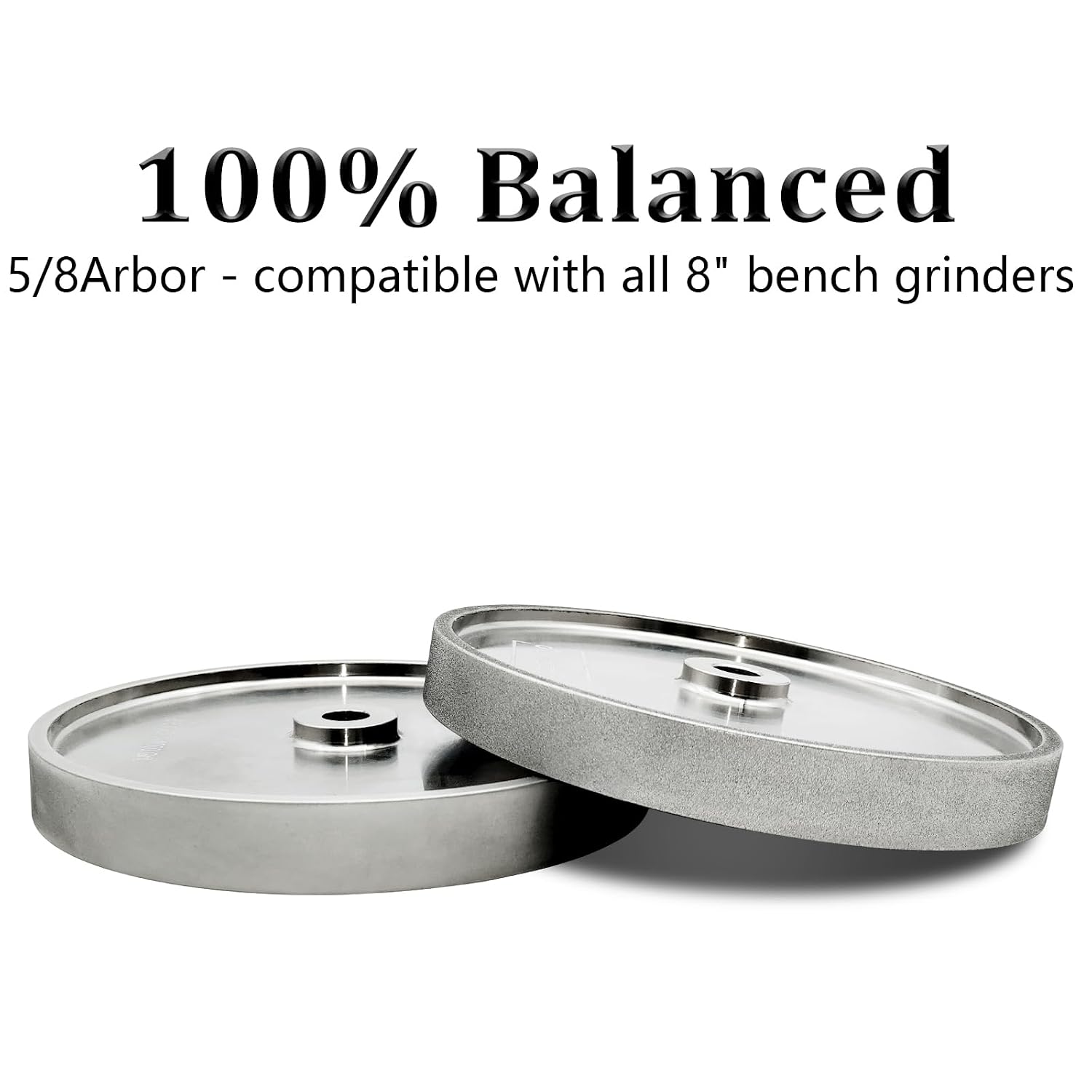 CBN Grinding Wheel 8 inch 1000 Grit, 1' Wide, 5/8' Arbor, Suitable for All Kinds of 8-inch Bench Grinders (1000 Grit)