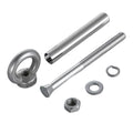 Anchor Bolts,Expansion Bolt, 5Pcs Stainless Steel Universal Ring Expansion Screw Sleeve Anchor Concrete Eye Bolt Installation Artifact Long Hook(M8*120MM)
