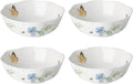 Lenox Dinnerware Sets, Butterfly Meadow 4-Piece All-Purpose Bowls Set, 20 Oz Capacity, 2.3 x 6.25-Inch, Service For 4, Porcelain Bowls, Microwave And Dishwasher Safe, Dishes (White, 4 Pieces)