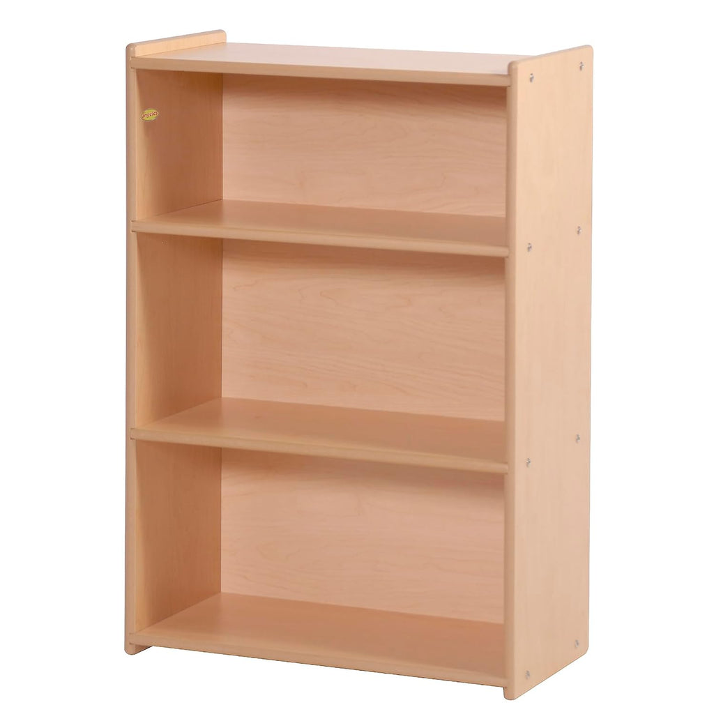 Children's Factory Value Line Narrow 3-Shelf Toddler Bookshelf and Toy Organizer Shelves for Daycare, Playroom, Preschool