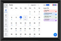 Sorandy 10.1 Inch Smart Digital Calendar, HD WiFi Touchscreen Interactive Display Smart Family Planner with Meal Plan Chore Chart Electronic Photo Frame for Family Office Schedules