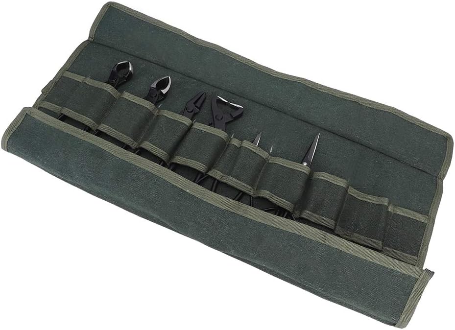 6-Piece Bonsai Tool Set, Bonsai Tool Bag, Garden Kit Storage Bag, Heavy Duty Bonsai Tree Kit, Canvas Potting Black Pine Canvas Pu Garden Bonsai Tool, Gardening Bonsai Pruning & Care Kit