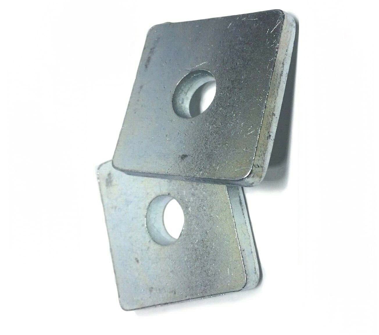 KolotovichTool 1/4' X 1-5/8 X 1-5/8 Square Washers for Unistrut Channel 100 Box, Fastener Kit Bolt Set RE-5384DD