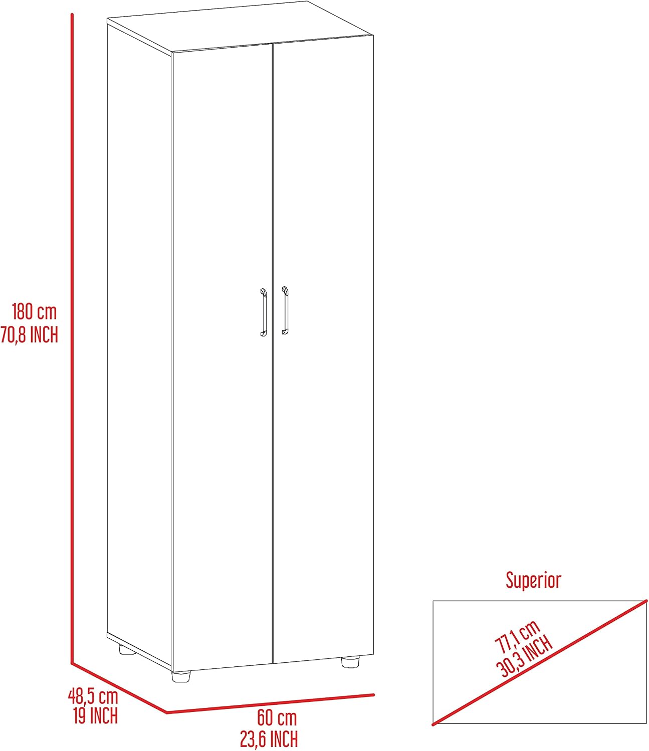 3 Piece Bedroom Set with Storage: Modern Wood Bedroom Furniture for Small Spaces - DIY Assembly Bed Frame & Nightstand & Wardrobe for Urban Apartments