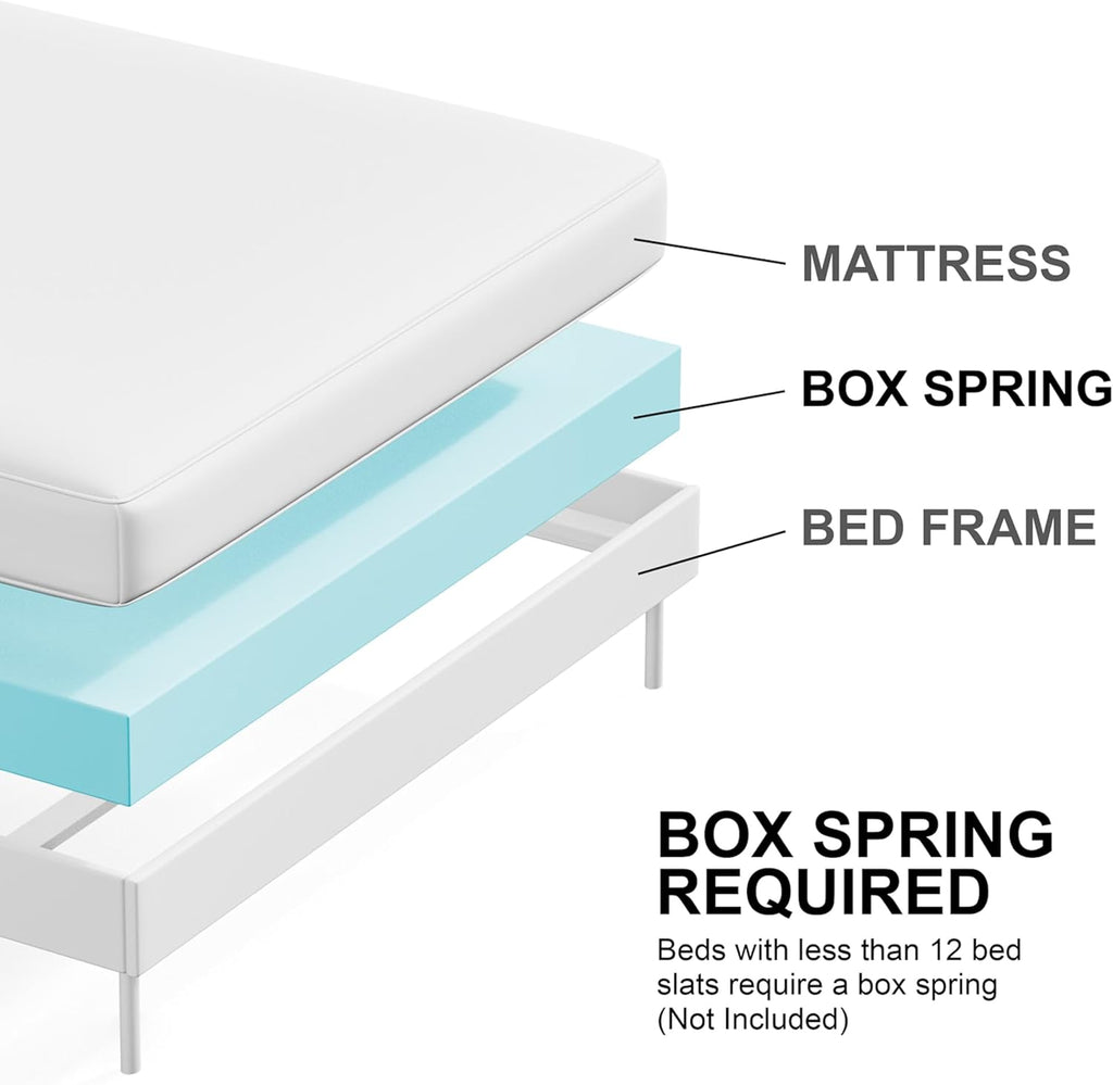 Furniture of America Anton Modern Solid Wood 6-Piece Bedroom Set with Faux Marble Headboard Bed, Metal Center Glide on Nightstands, Chest and Dresser with Mirror, Box Spring Needed, Full, White