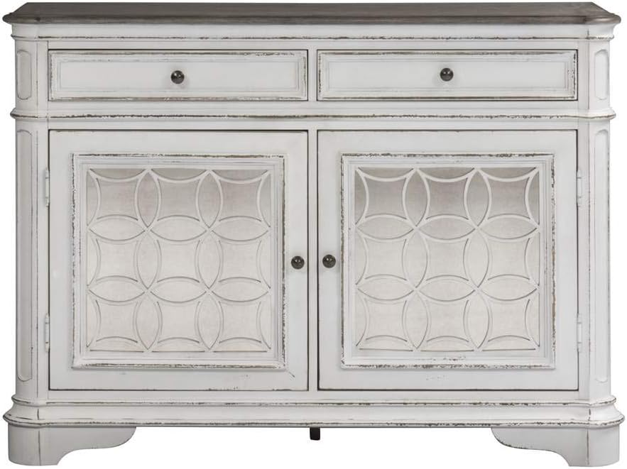 Liberty Furniture Industries Magnolia Manor Buffet, W56 x D18 x H40, White