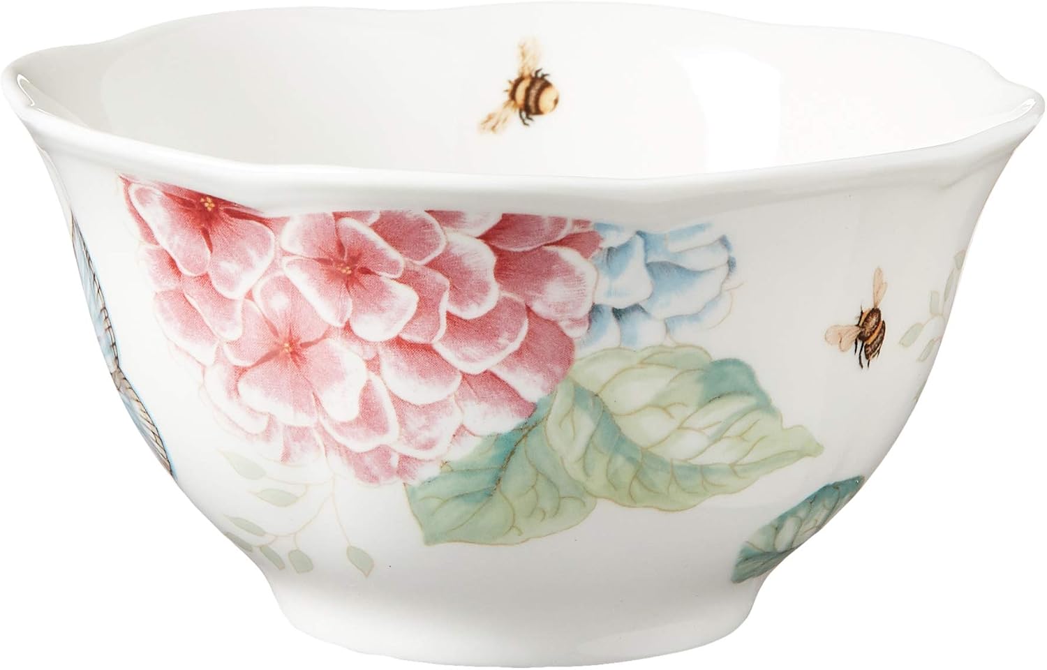 Lenox Dinnerware Set, Butterfly Meadow Hydrangea 12-Piece Set, Service For 4, Made From Ceramic Porcelain, Dishwasher And Microwave Safe, Plates And Bowls Sets, Home & Kitchen (Assorted, 12 Piece)