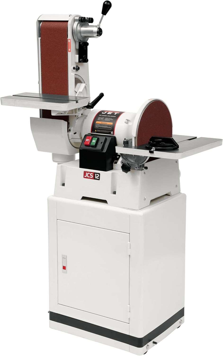 JET 6' x 48' Belt & 12' Disc Sander, Closed Stand, 1-1/2 HP, 115/230V 1Ph (JSG-6CS)