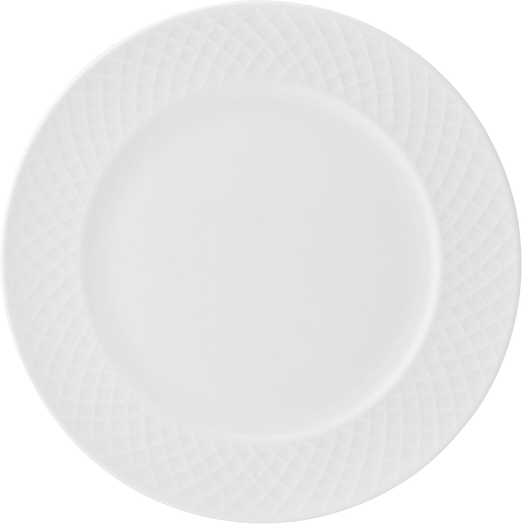 Mikasa Trellis Bone China Lightweight Chip Resistant 40 Piece Dinnerware Set, Service for 8