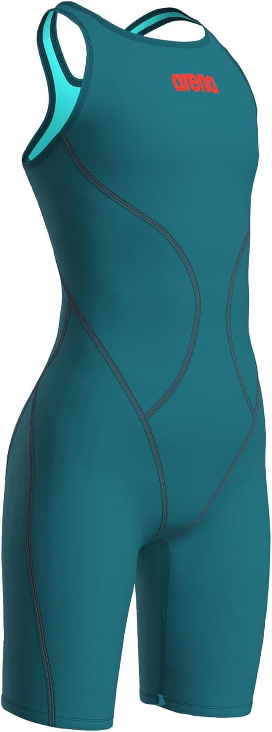 Arena Girls' Junior Powerskin Impulso Racing Swimsuit Open Back Full Body Short Leg Tech Suit