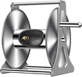 Portable Garden Hose Reel Cart for Watering Plants and Lawns, Stainless Steel Watering Car Wash Water Pipe Storage Rack, 131Ft of 1/2 Capacity