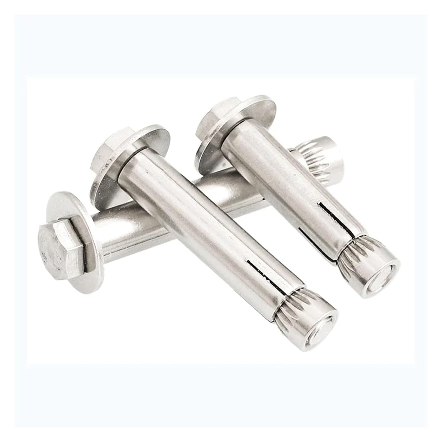 Expansion Bolts, M6 - M12 Concrete Anchors Bolts Expansion Hook Bolt 304 Stainless Steel Screws Half-Tooth