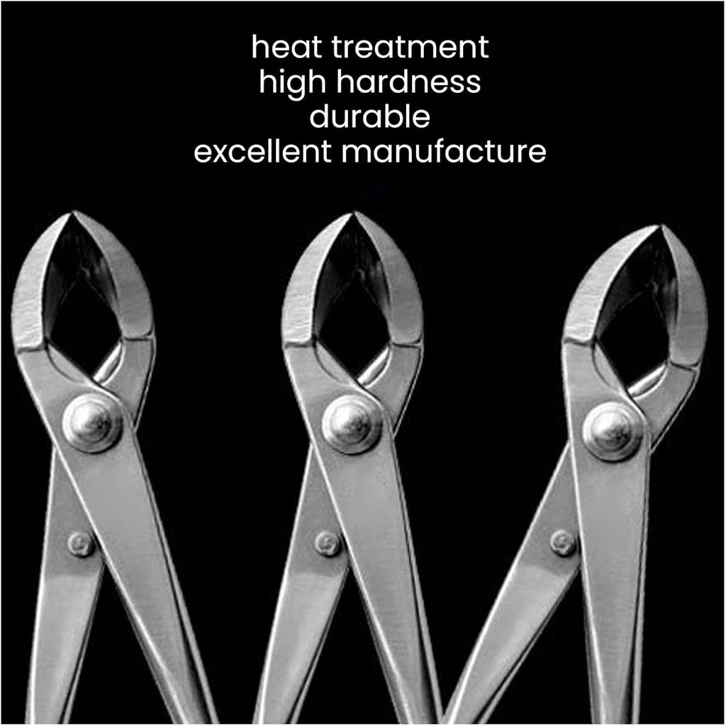 Professional Bonsai Tool 8.27in Stainless Steel Bonsai Shears, Root Cutter Trunk Splitter Complete Gardening Tool Set for Bonsai Tree Care, Pruning, Trimming Bonsai Starter Kit Succulent Tools Set