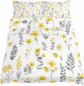 Yellow Spring Floral Cal King Sheet Set 4 Piece Bedding - Flowers Botanical Elegant Pastoral Breathable Comfy Cooling Bed Sheets & Pillowcase Sets, Hotel Luxury Flat Sheets Deep Pockets Fitted Sheet