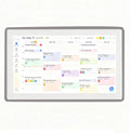 Smart Digital Calendar 15.6-inch Wall Planner & Family Organizer – Touchscreen Chore Chart, Meal & Task Scheduler – Easy Wi-Fi Sync – No Subscription – Home & Office Display (Grey Frame)