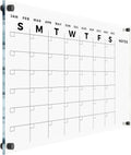 Acrylic Wall Premium Calendar with Black Hardware - Monthly and Weekly Board Family Planner - Dry Erase Family Calendar - Marker (40x28'' (XLarge) - Black Standoff)