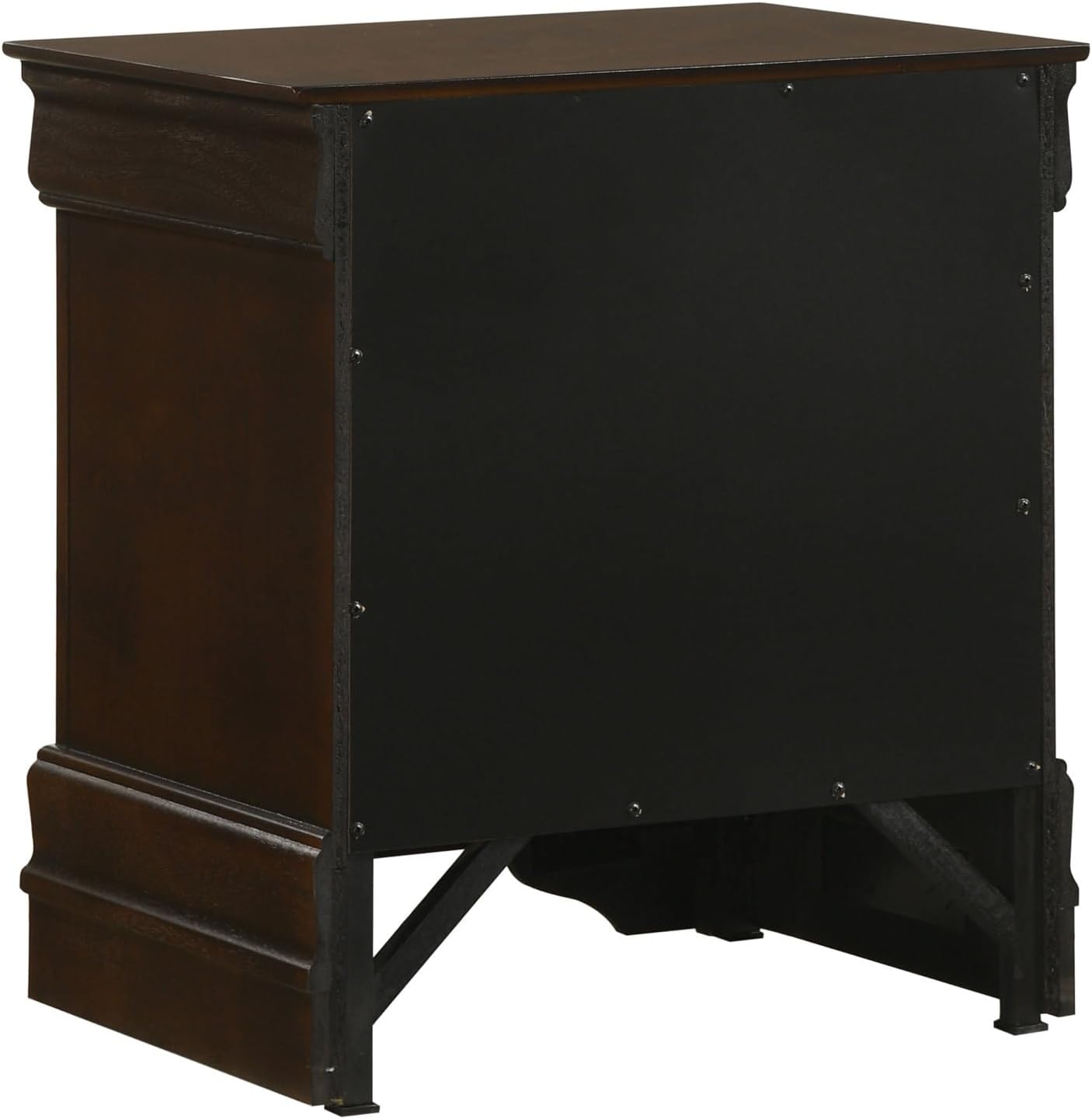 Bruno Cappuccino 4-Piece Full Bedroom Set - Wood Cappuccino - Traditional Silhouette with Elegant Finish - Bedroom Decor