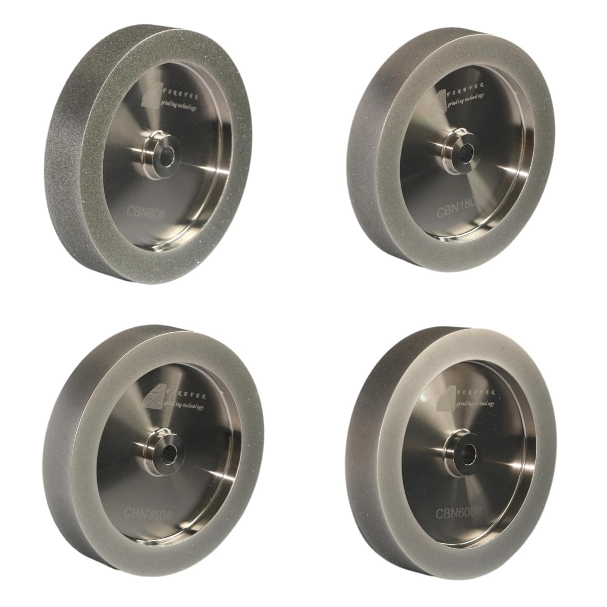 CBN Wheel 8 Inch, CBN Grinding Wheels 8' Diameter, 5/8' Bore, 1.5' Wide, 1' Down the Side, Suitable for Sharpening Woodturning and HSS Tools (80 Grit)