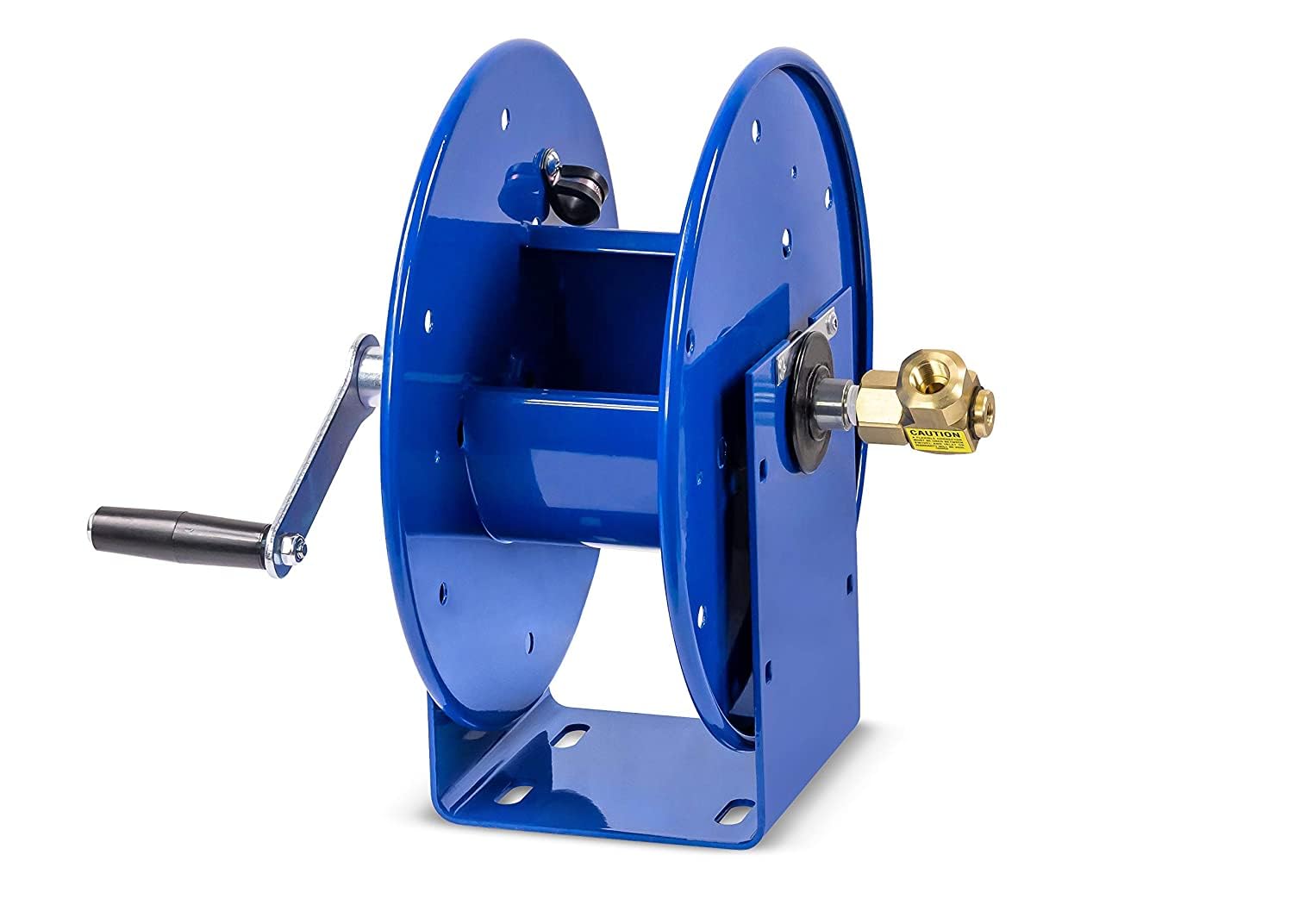 Coxreels 112-3-50 Compact Hand Crank Steel Hose Reel - 4,000 PSI - Holds 3/8' x 50' Length Hose - Perfect for Air Compressor, Garden, Pressure Washer, Electric Hoses (Hose Not Included) Made in USA