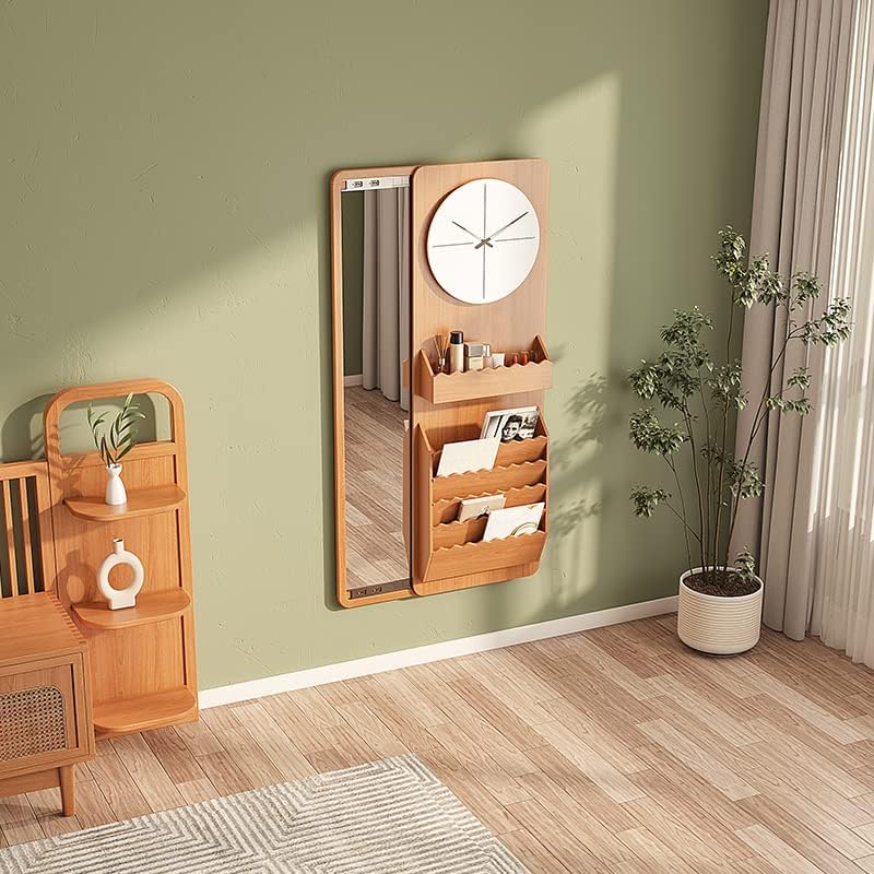 moisture Vanity Set Wall-Mounted Sliding Dressing Mirror and Dressing Table Integrated, Bedroom Full-Length Mirror with Storage Bracket Vanity Makeup Table Set (Color : A, Size : 150CM)