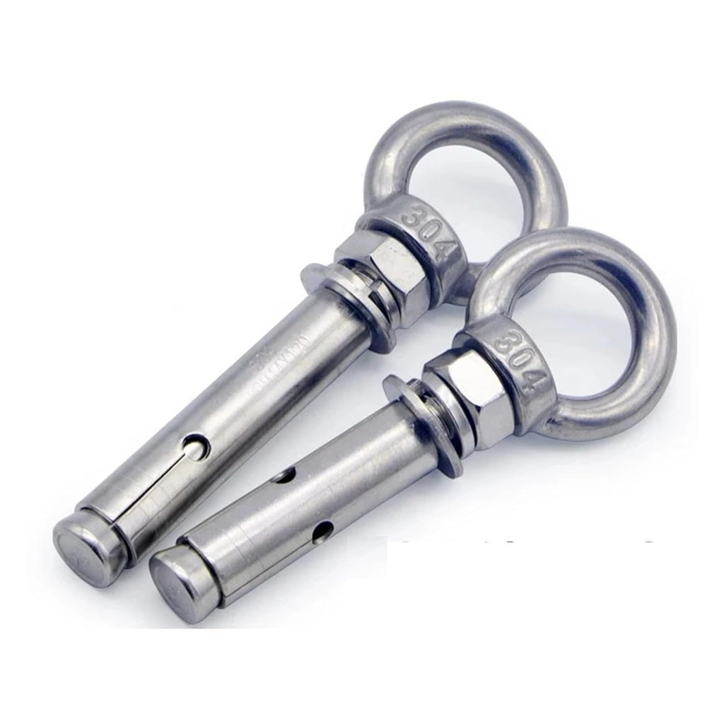 Anchor Bolts,Expansion Bolt, M6 M16 Sleeve Anchor Concrete Expansion Eye Bolt 304Stainless Steel Installation Artifact Hook Universal Ring Screws(M16x120mm 1pc)