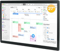 27 inches Touchscreen Digital Calendar & Wall Planners, Smart Whiteboard Calendar for Chore Chart & Work Schedule, Built in Speakers and Camera, Include Wall Mount & Desk Stand