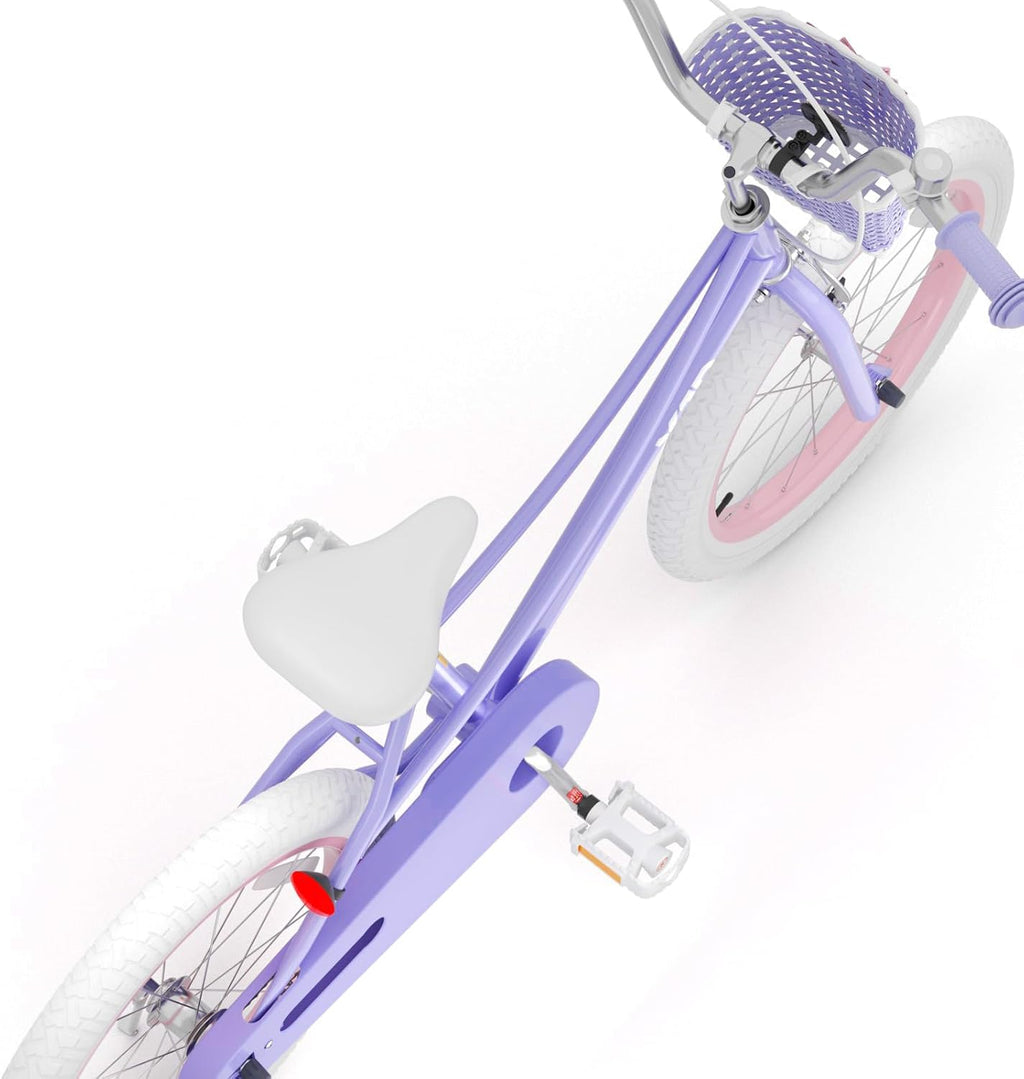 XJD Girls Bike for 3-12 Years Old Girls, 12 14 16 20 Inch Kids Bike with Training Wheels, Adjustable Seat Height, Coaster Brake, Streamers Basket