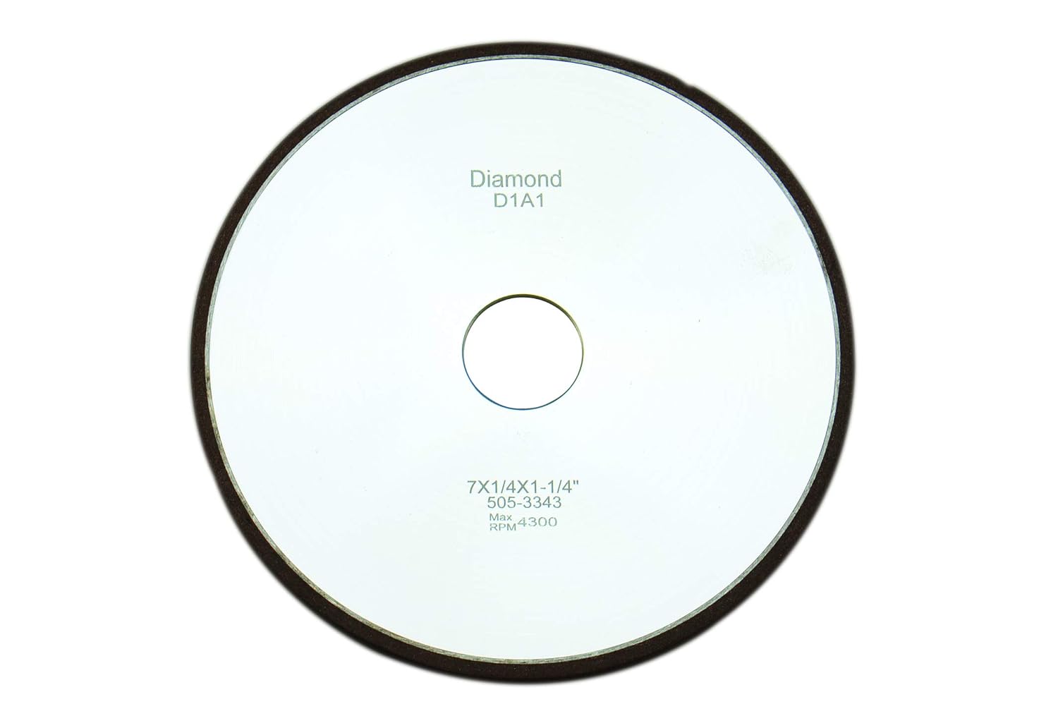 Shars 7 x 1/4 x 1-1/4' D1A1 Diamond Wheel 100 Grit Max RPM 4300 New 505-3343 S|