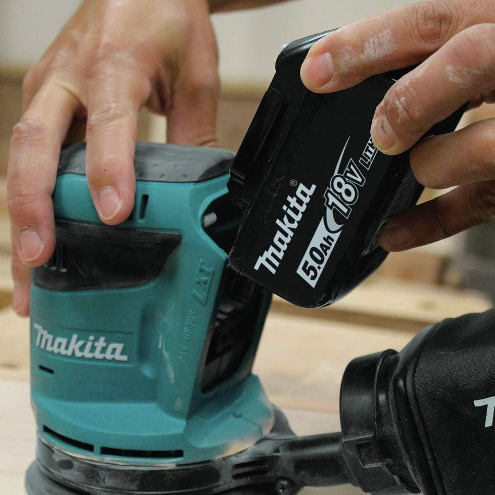 Makita XOB01T 18V LXT® Lithium-Ion Cordless 5' Random Orbit Sander Kit (5.0Ah)