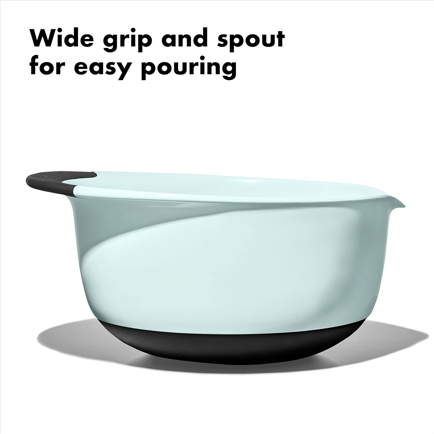 OXO Good Grips 3-Piece Plastic Mixing Bowl Set - Cadet Blue,Tower Gray,Jade,Small,Medium,Large,(Pack of 4)