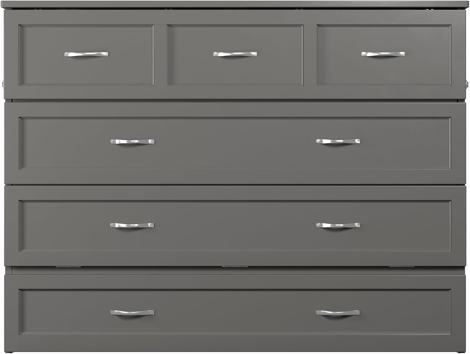 AFI Deerfield Murphy Bed Chest Full w/Charger Grey