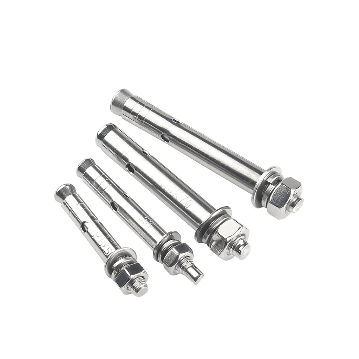 Anchor Bolts,Expansion Bolt, 2-10PCS Stainless Steel Expansion Screws Hex Head Sleeve Anchor M6 M8 M10 Half-Tooth Concrete Anchors Bolts Hook Bolt(90mm,M10 5PCS)