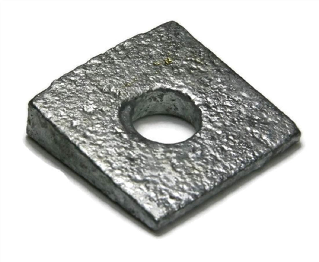 Beveled Square Washers Hot Dipped Galvanized 3/8' - Qty-1000