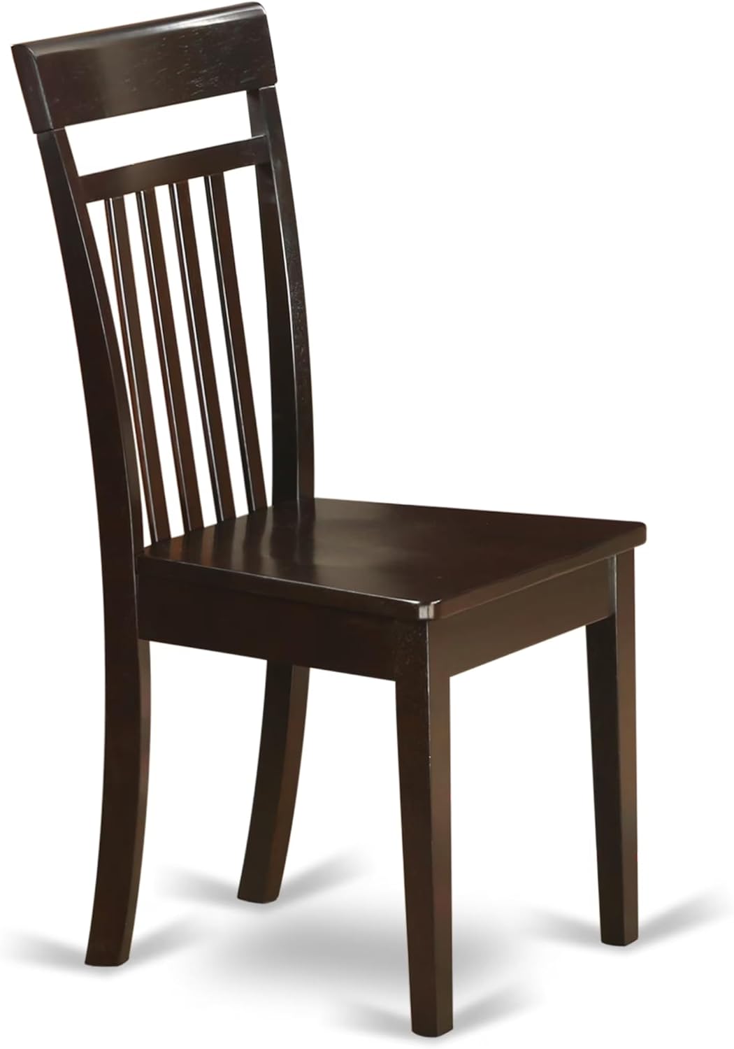 East West Furniture CAP5S-CAP-W 5 Piece Dining Table Set for 4 Includes a Rectangle Kitchen Table and 4 Dinette Chairs, 36x60 Inch, Cappuccino