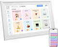 Diyeeni 18.5' Digital Calendar Wall - 32GB Memory Touchscreen Chore Chart Smart Calendar, Digital Planner, Auto - Sync, APP Control, Interactive Family Schedules, Gift for Mother (US Plug)