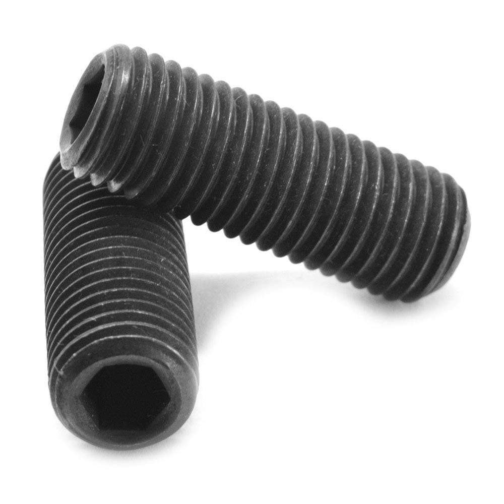 1/4'-20 x 1 Coarse Thread Socket Set Screw Cup Point Alloy Steel Black Oxide Pk 2500