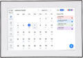 Fockety 10.1 Inch Digital Calendar, Wall and Desk Mountable Meal Planner, Interactive Electronic Calendar with Smart Touchscreen for Family Schedules and Meal Planner (US Plug)