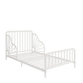 Little Seeds Quinn Whimsical Metal Toddler Bed, Off White