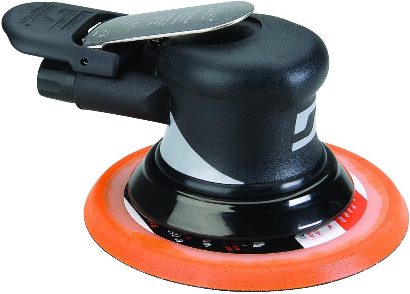 Dynabrade (56826) Dynorbital Supreme 6' (152 mm) Diameter Random Orbital Sander, Non-Vacuum | Proportionate 3/16' (5 mm) Diameter Orbit | 12000 RPM Pneumatic Motor