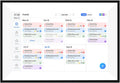 Hyuduo Smart Digital Calendar for Home 10.1 Inch Electronic Family Planner with HD Touchscreen WiFi Sync Support Photo Frame Mode Wall Desk Mountable