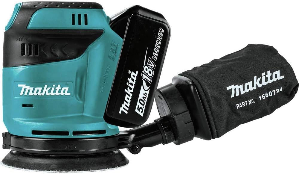 Makita XOB01T 18V LXT® Lithium-Ion Cordless 5' Random Orbit Sander Kit (5.0Ah)