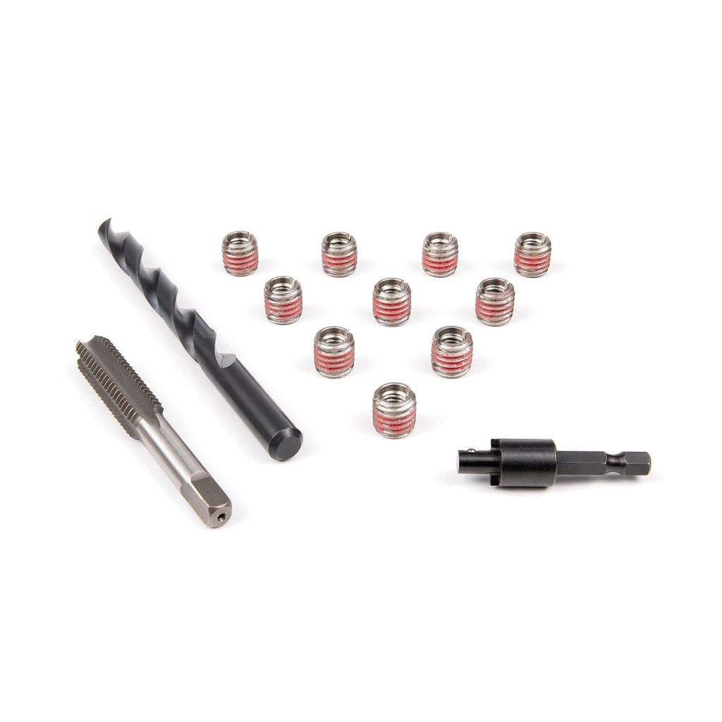 E-Z LOK Metal Thread Repair Kit Tool and Stainless Steel Threaded Inserts Standard Wall M8-1.25 x 1/2-13