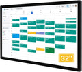 32 Inch Digital Calendar & Chore Chart，Smart Kaclendar Full HD Touchscreen Interactive Display for Family Schedules，Built-in WiFi and BT，Include Wall Mount