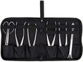Bonsai Tools Set, 6 Pcs Gardening Succulent Tree Indoor Beginner Tool Kit, Stainless Steel Trimming Cutting Tool with Storage Bag, for Bonsai, Fruit Tree, Loosen The Soil, Cutting Leaves, etc