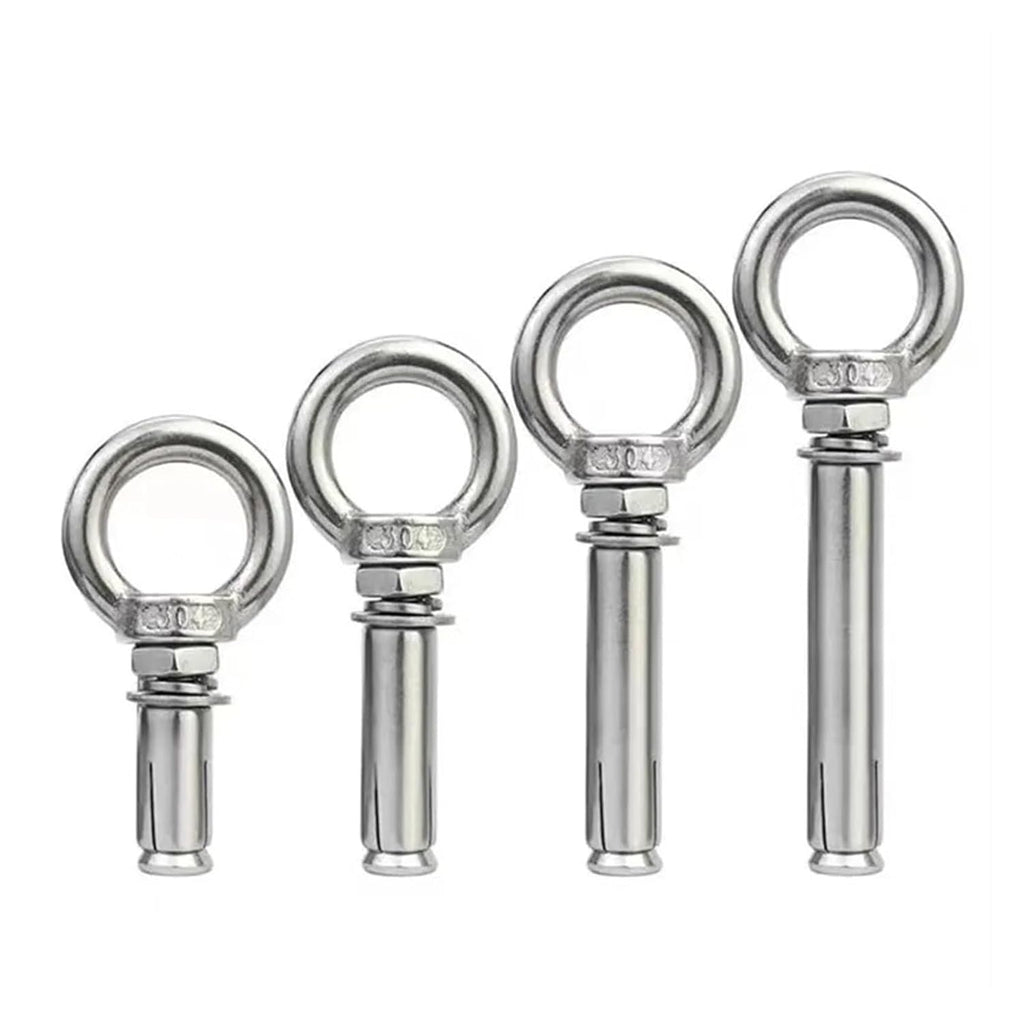 Anchor Bolts,Expansion Bolt, M6/M8/M10 Sleeve Anchor Concrete Expansion Eye Bolt Stainless Steel Installation Artifact Hook Universal with Ring Screws 1PCS(M10x90mm)